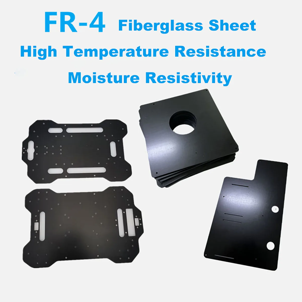 Black FR4 G10 Fiberglass Board Thick 1/1.5/2/3/4/5~30mm Anti-static High Temperature Epoxy Resin Sheet Processing Custom