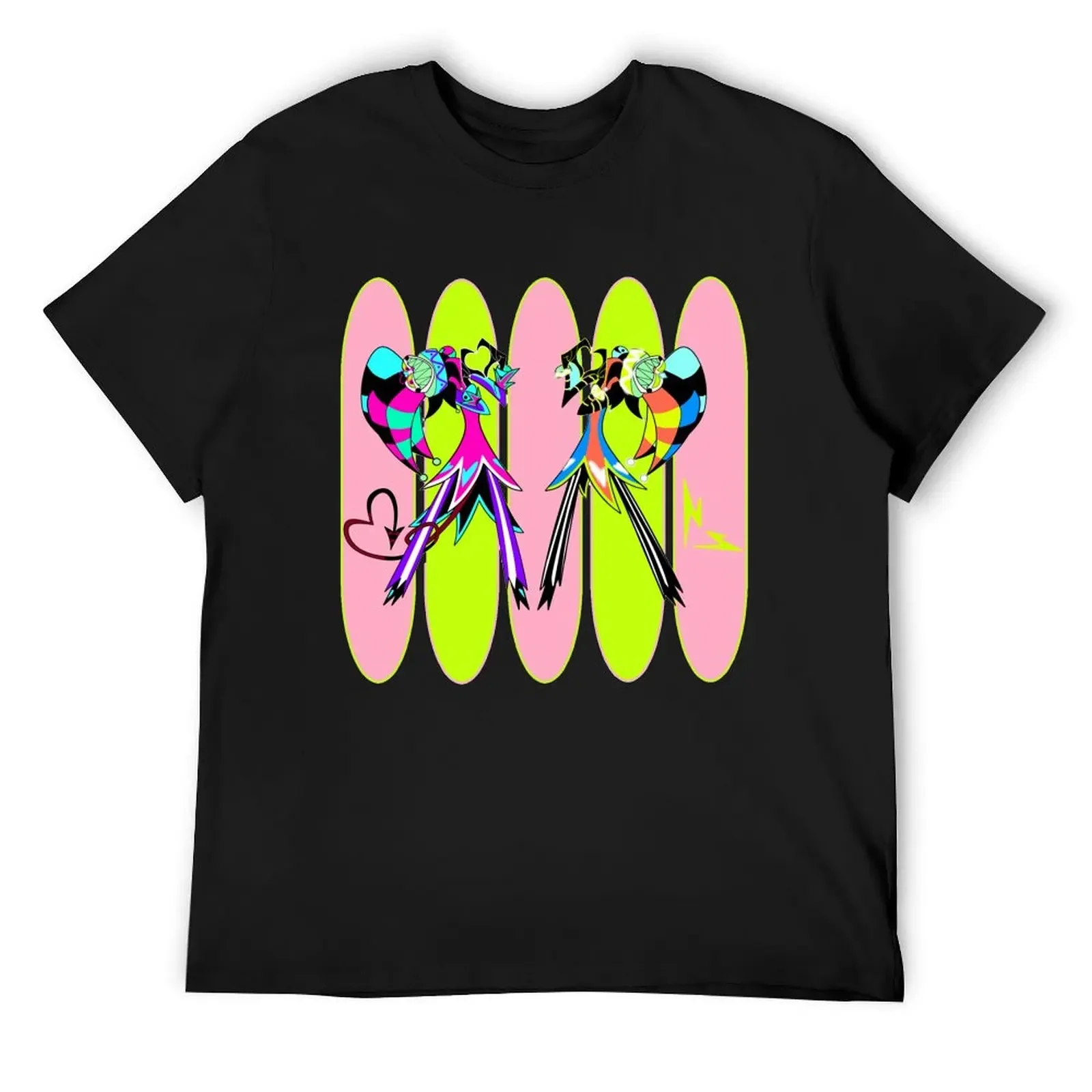 

Fizz Loves You (Robotic Fizzarolli / Robo Fizz and Fizzarolli) // Pink-Green Back T-Shirt