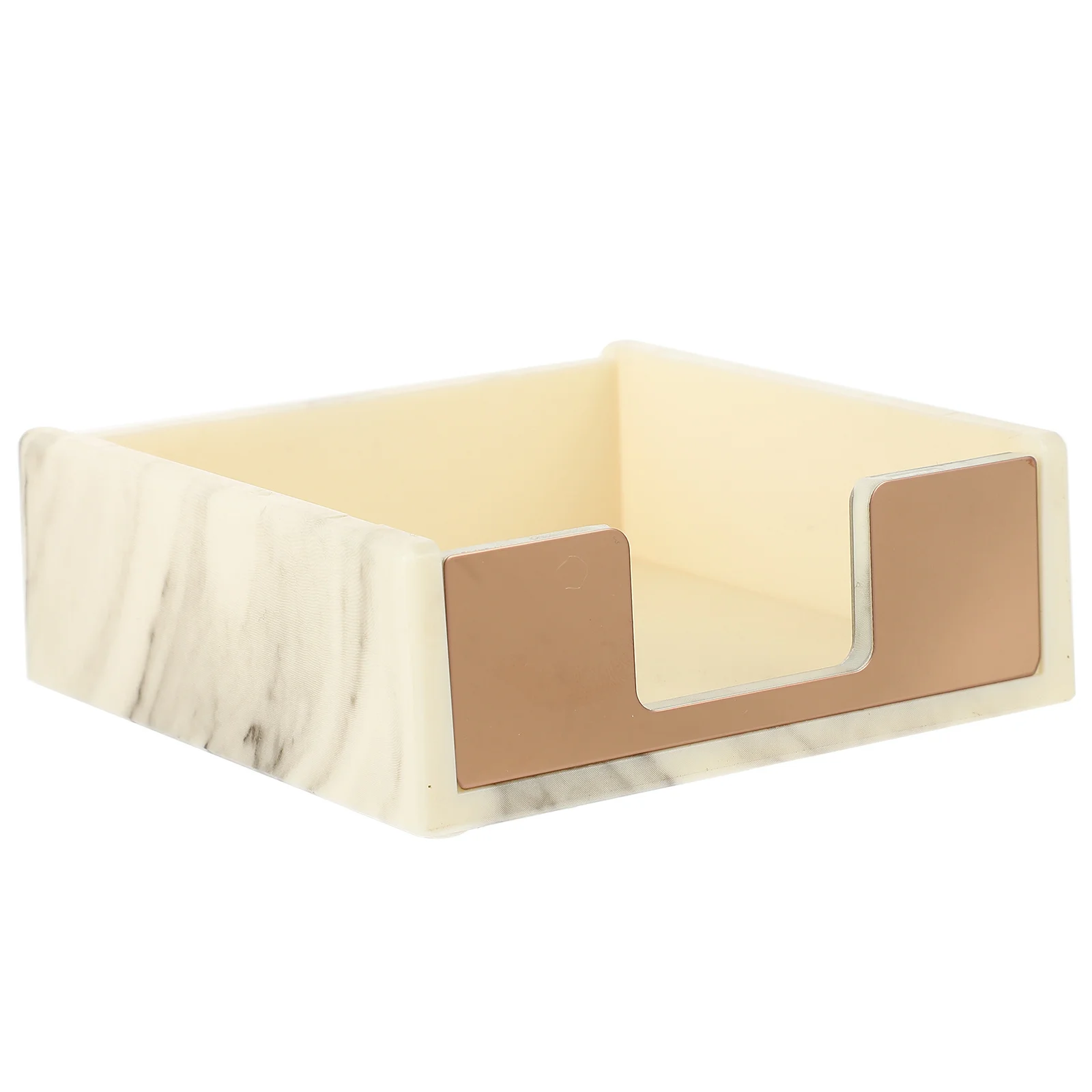 Suporte de memorando bloco de notas de mármore caso organizador de armazenamento de mesa caixa de papel pegajoso pequeno escritório almofadas de memorando recipiente caixa de papel pegajoso