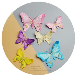 5PC Small Big High Quality Embroideried Butterfly Patches Iron On Patches for Clothes Applique for Kid Sweater Jeans Hat DIY