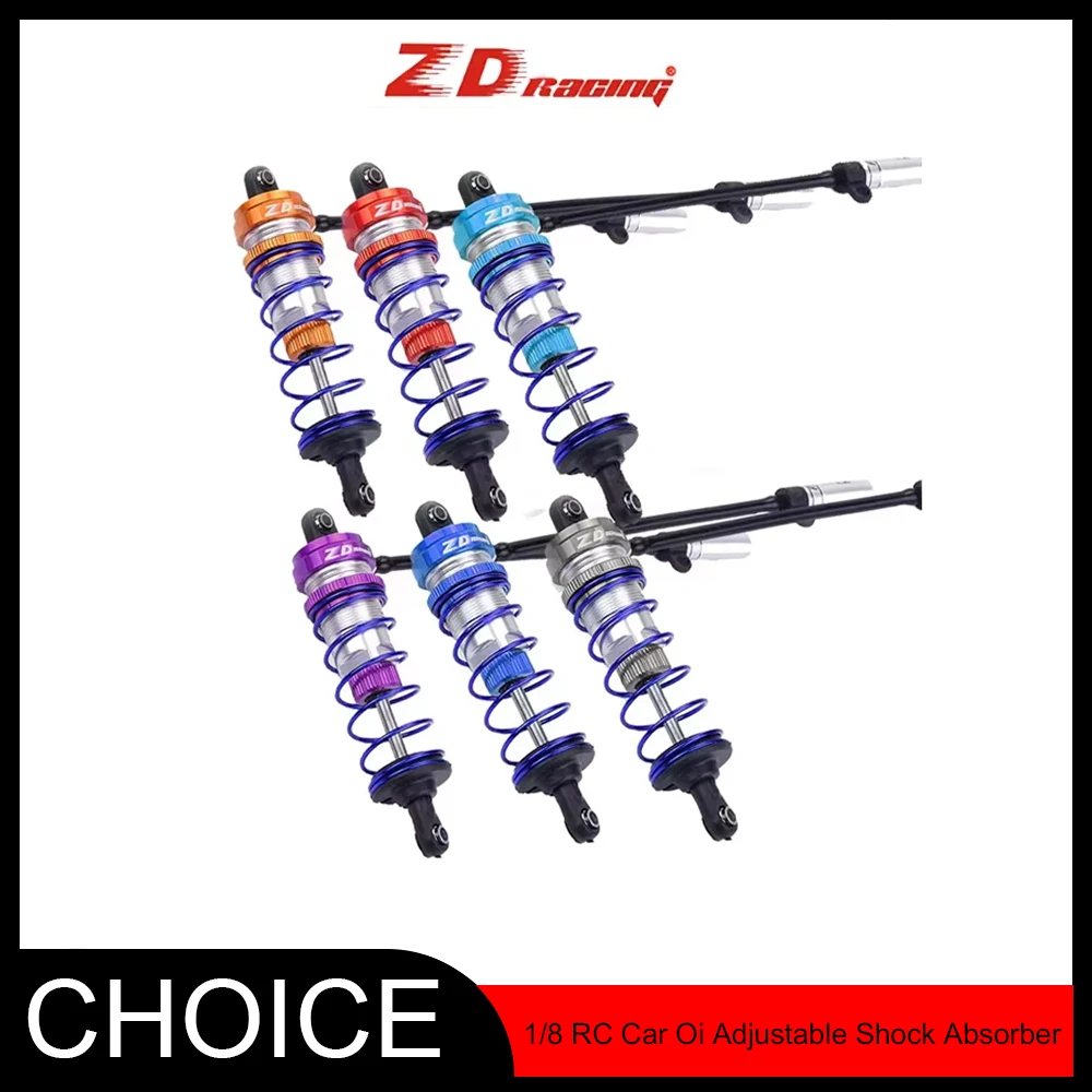 

ZD Racing Металлический амортизатор, масляный, регулируемый, 120 мм, передняя, 143 мм, задняя подвеска демпфера для 1/8 радиоуправляемого автомобиля HSP HPI Tras Wltoys