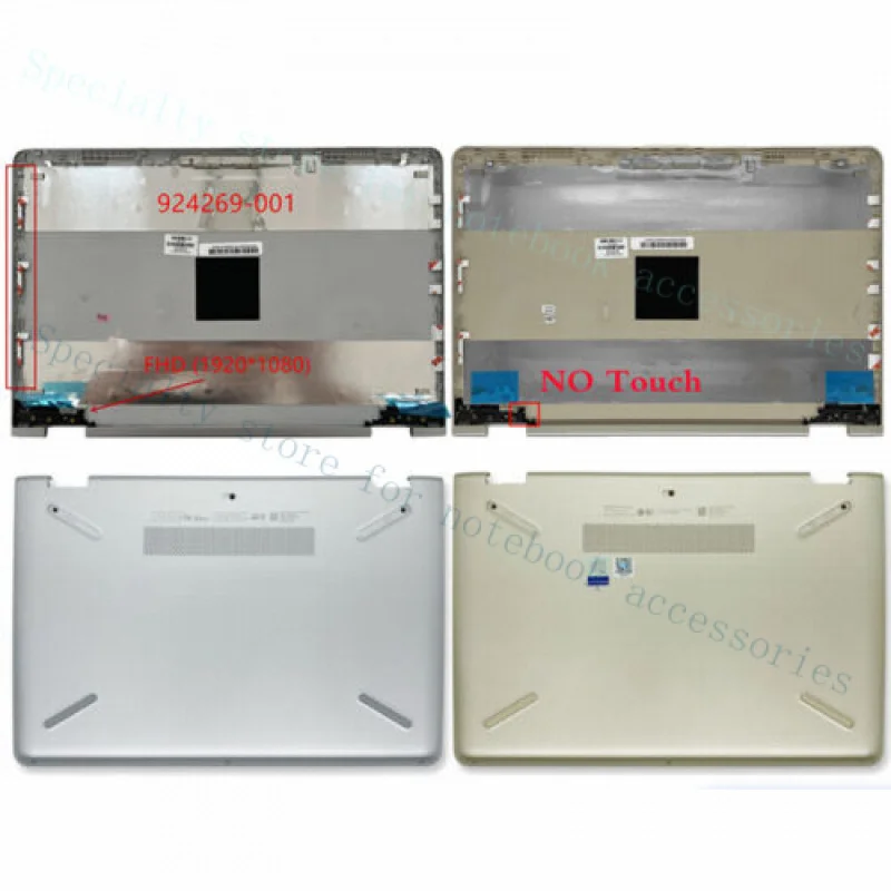 A++  for  HP Pavilion X360 14-BA 14M-BA TPN-W125 LCD Back Cover A/D Cover No Touch 14 Inch