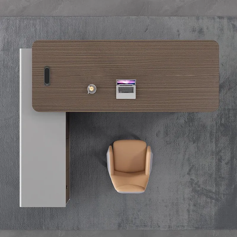 Nowy, prosty i nowoczesny stół biurowy dla menedżera, stół szefa działu, biurko dla personelu, zestaw stół i krzesło dla szefa.