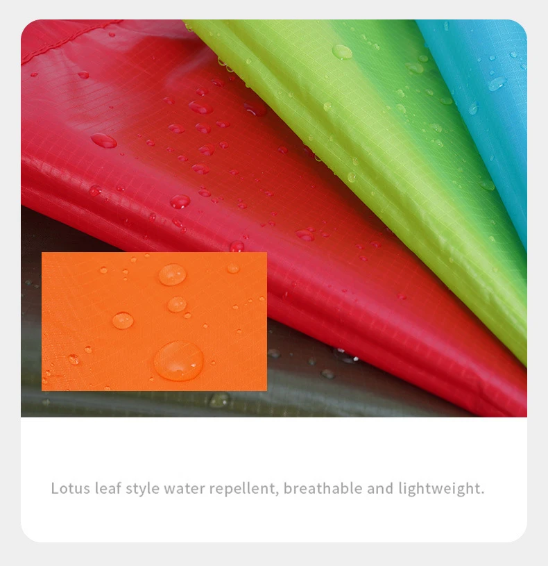 3-in-1 wasserdichter, leichter Unisex-Regenmantel zum Wandern, Regenmantel, Wandern, multifunktionale Outdoor-Aktivitäten, Regenausrüstung, Zeltabdeckung – Detail 3