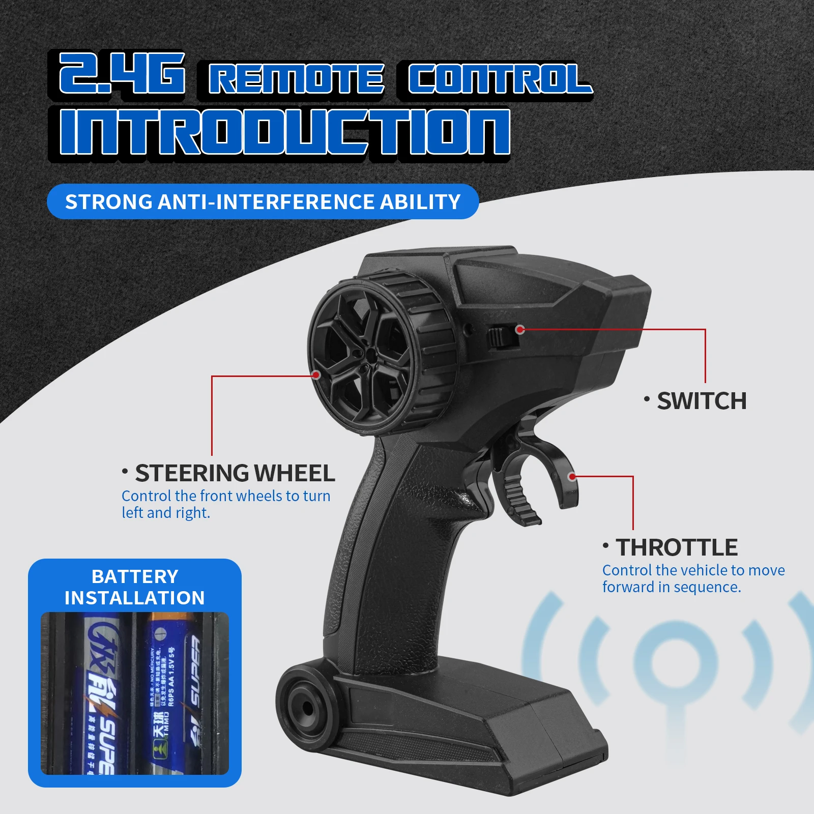 รถแข่งสี่ล้อ JJRC 2.4G สำหรับเด็กชาย mainan REMOTE CONTROL รถปีนหน้าผารถยนต์พร้อมไฟของเล่นเด็ก