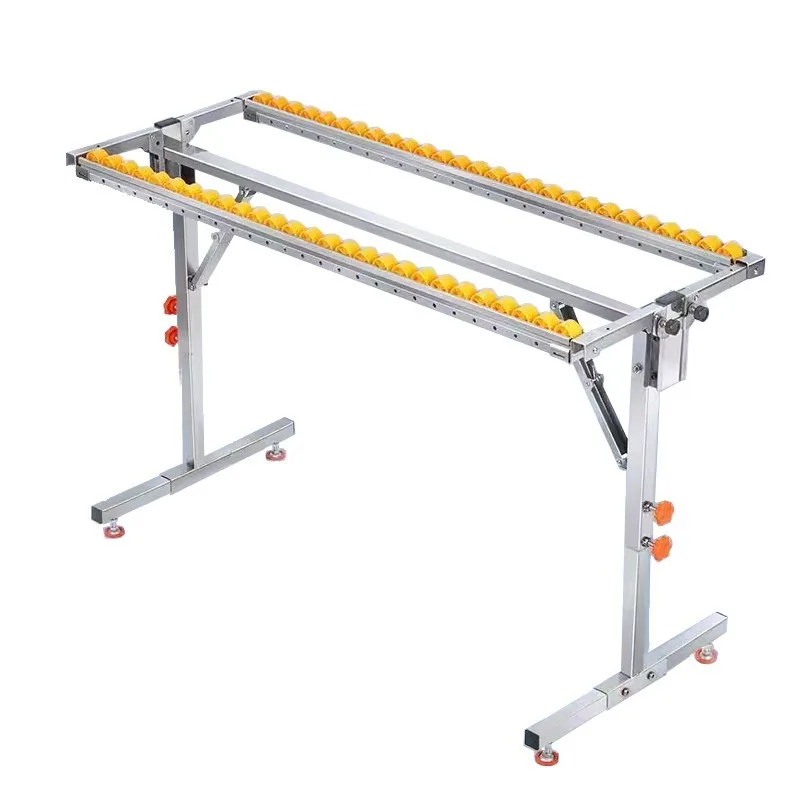 Wood Cutting Bracket With Roller Folding Adjustable Height Double Row Transport Pulley Saw Table Transport Support Frame