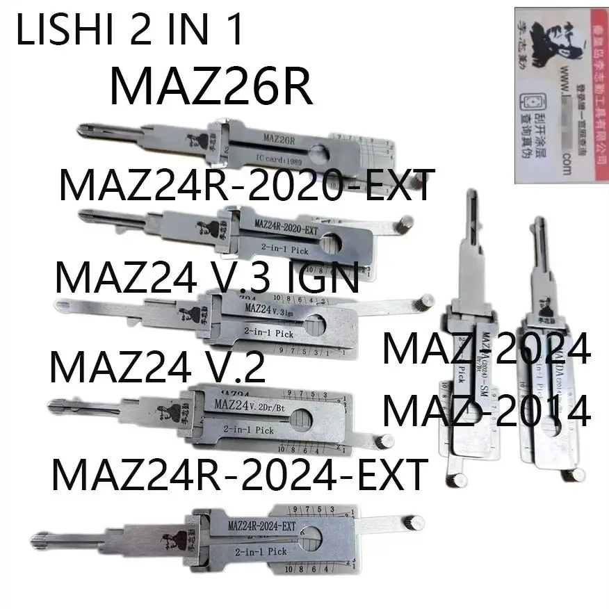 

2026 LISHI 2-in-1 Locksmith Tool for Mazda MAZ26R MAZ24R-2020-EXT MAZ24 V.3 IGN MAZ4 V.2 DR/BT MAZ24-2024-EXT 2024-SM