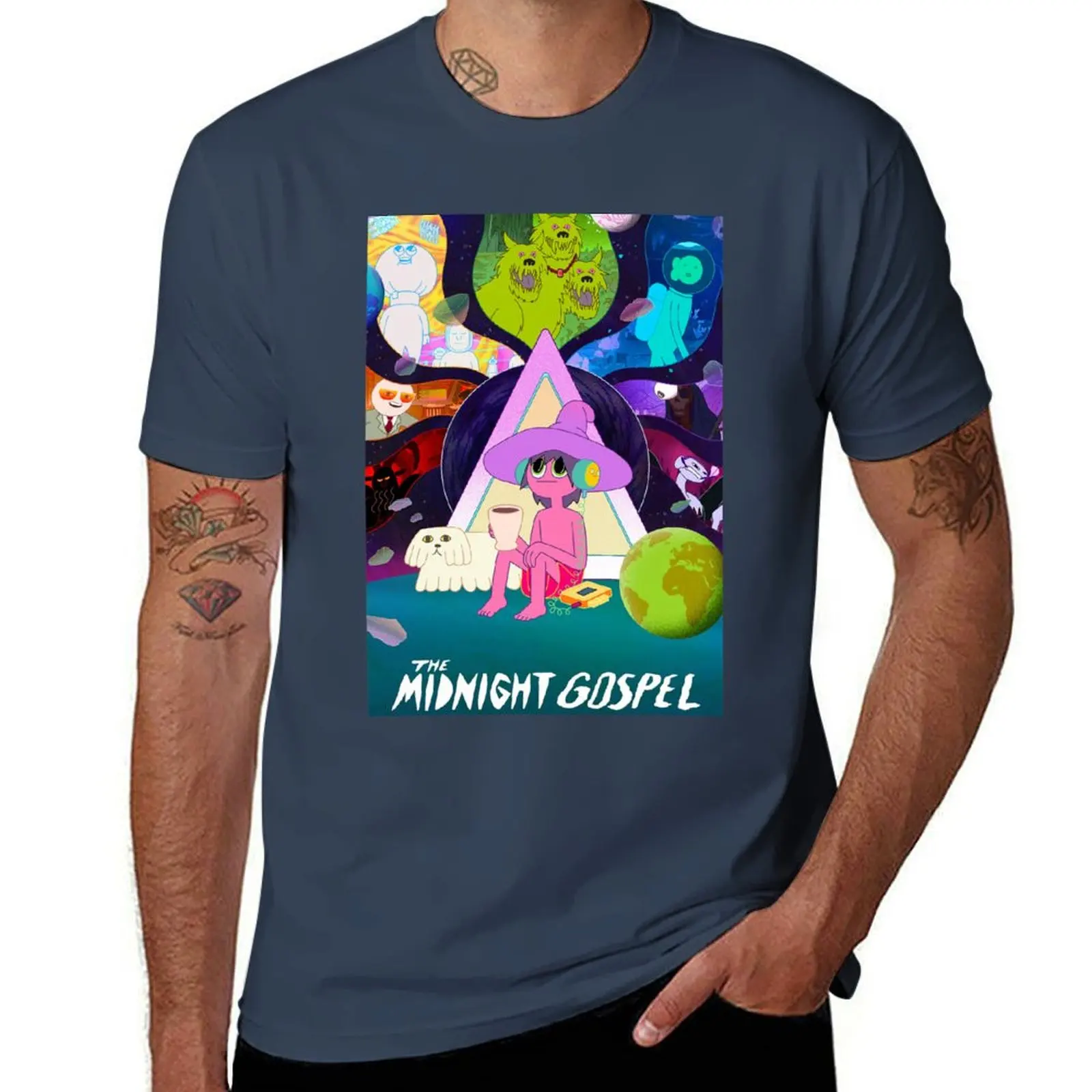 

Clancy & Charlotte Midnight Gospel poster T-Shirt Fashion Print Casual Short Sleeve