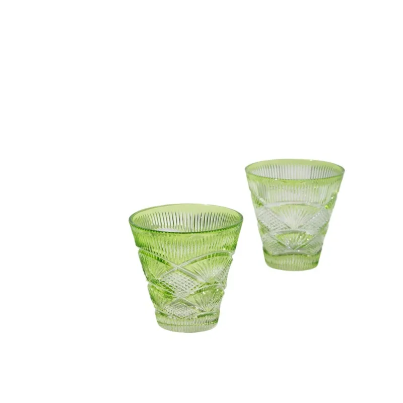 

"Floating Fan" Pure Crystal, Hand Cutting Art Collection, Water Cup