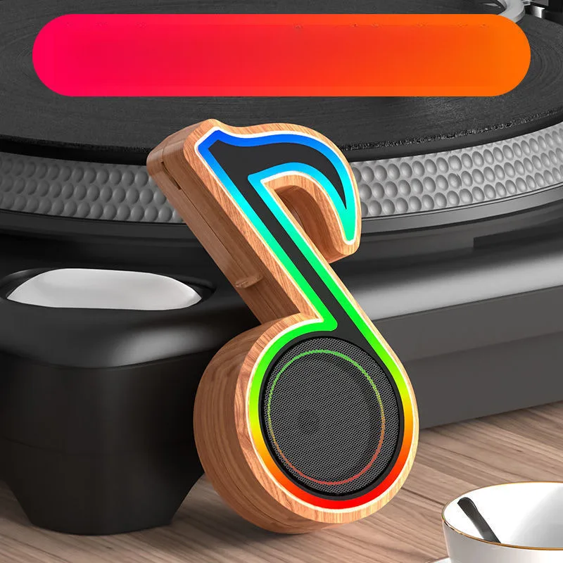 

New Small Bluetooth Speaker with Strobe Light Mini Bass Portable Radio TF Card AUX for Phone PC Laptop