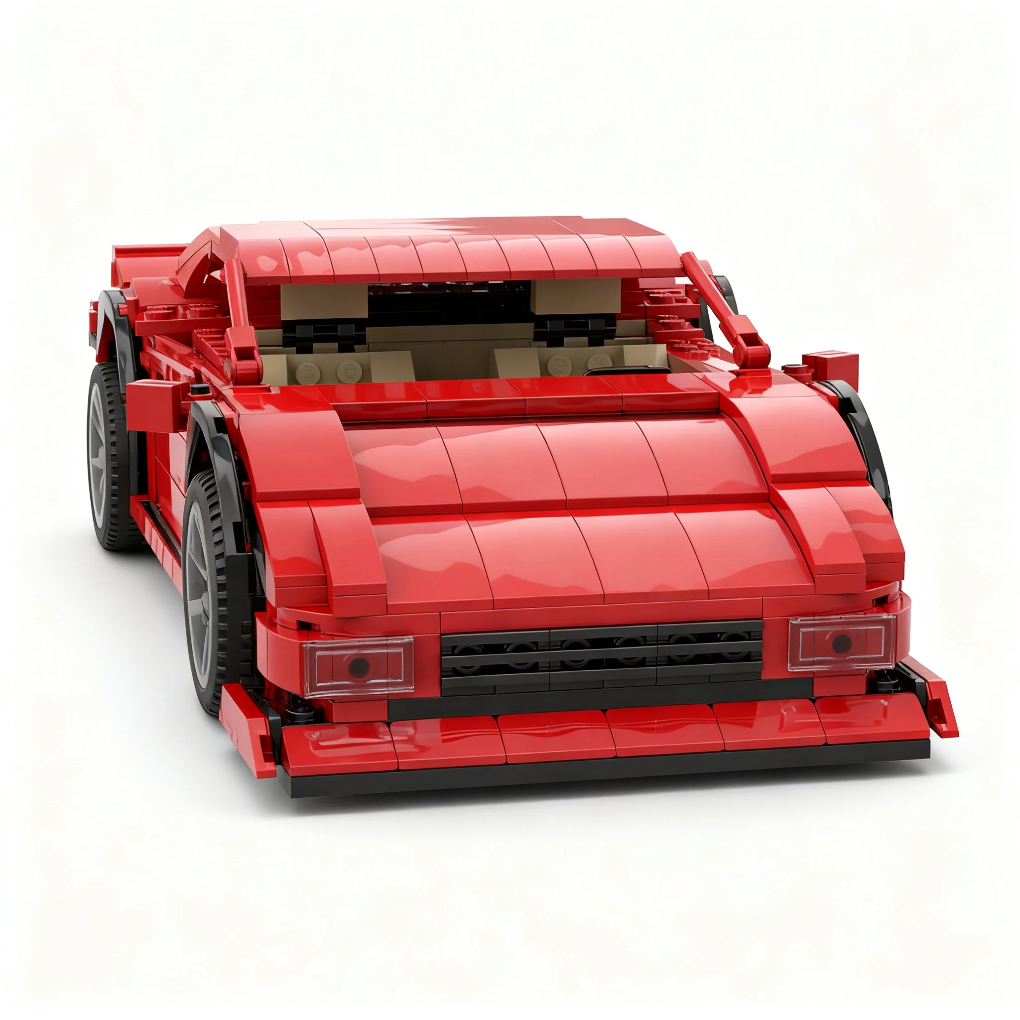 1606pcs MOC Testarossa LBWK Beast Cars Model Building Blocks Christmas Gift Craft Birthday Assemble Brick Display Idea Creative