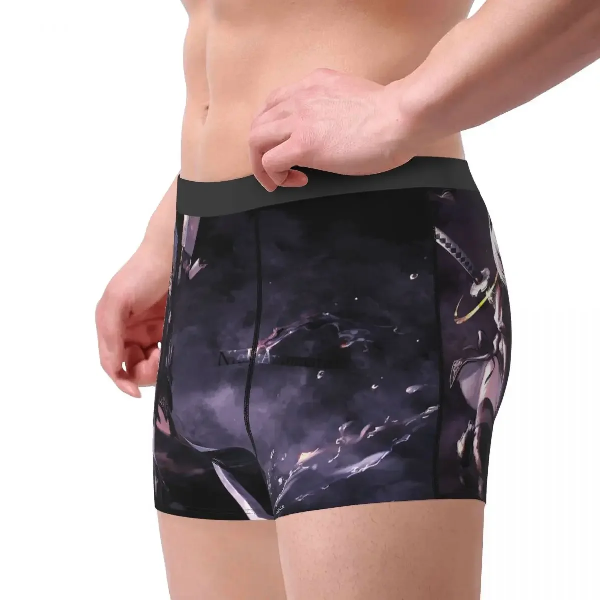 Nier Automata Heitai Girl Game Sword Katana Underpants Cotton Panties Man Underwear Print Shorts Boxer Briefs