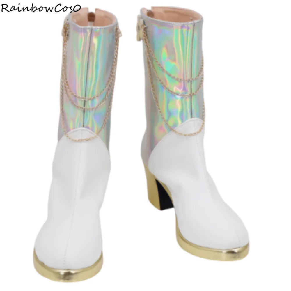 Mira Cosplay Scarpe Stivali Gioco Anime Party Halloween RainbowCos0 W5078