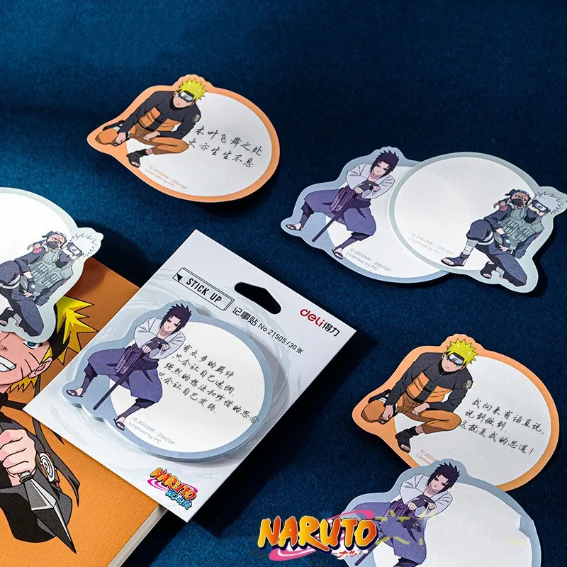 Naruto Sticky Notes N Times Stickers Small Book with Sticky Labels Sticky Notes Student Cartoon Anime Note Paper Wholesale Gift