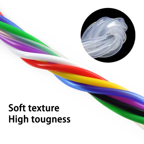 Imagen 2 del producto Tubo de silicona de 1/5/10m, manguera de goma de calidad alimentaria, tubos flexibles de riego de aire para acuario, conector de agua, mangueras de bomba de estanque para pecera