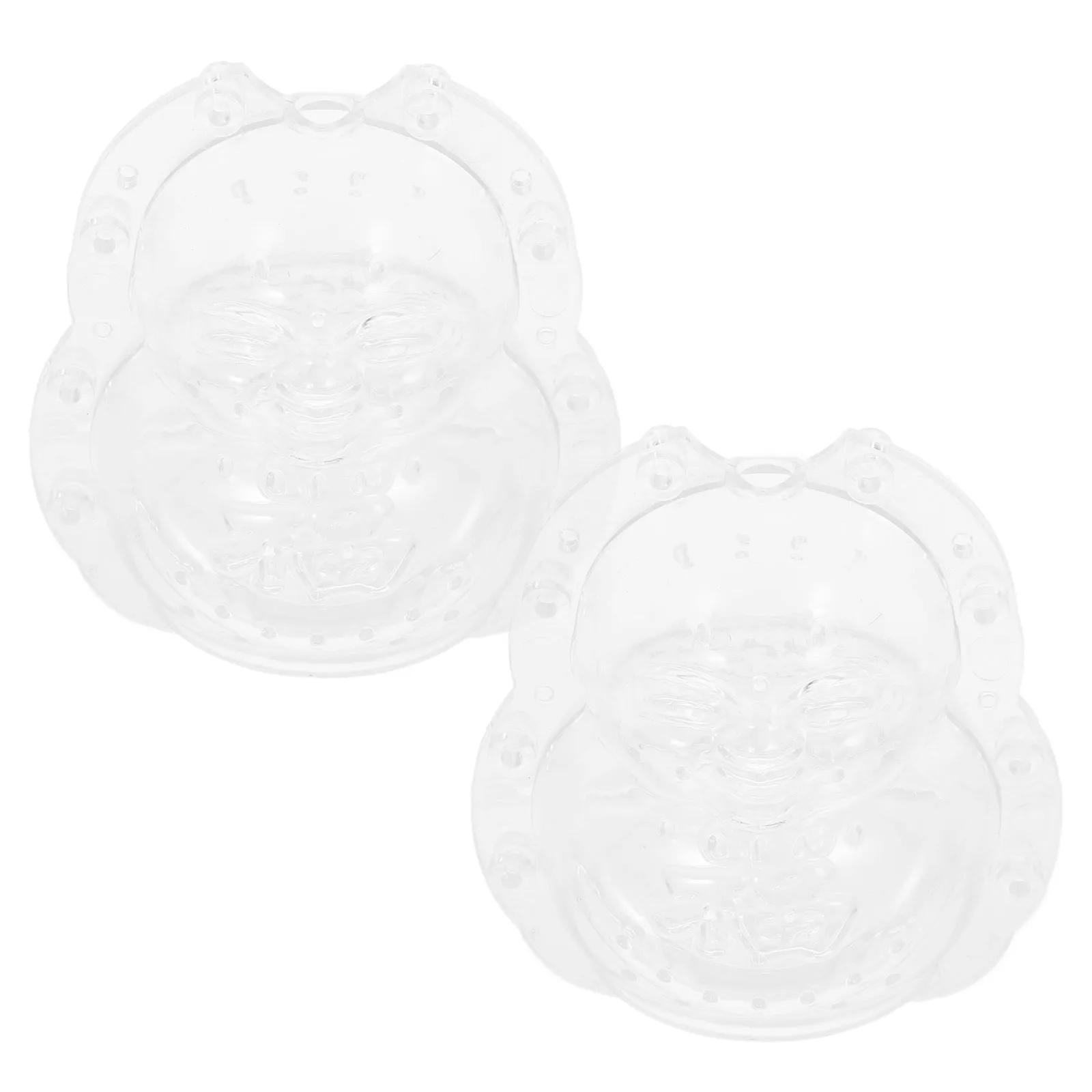 

2Pcs Mold Transparent PC Shaping Ginseng Fruit Multi-function Growing Melon Accessory Buddha Clear Adorable Gardening Tool