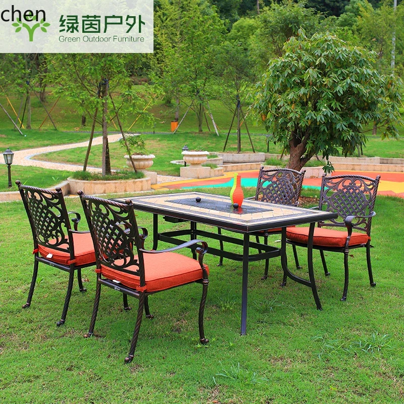 Outdoor Household Commercial Barbecue Grill Table and Chair Charcoal Stall Barbecue Bench Barbecue Shelf Yard