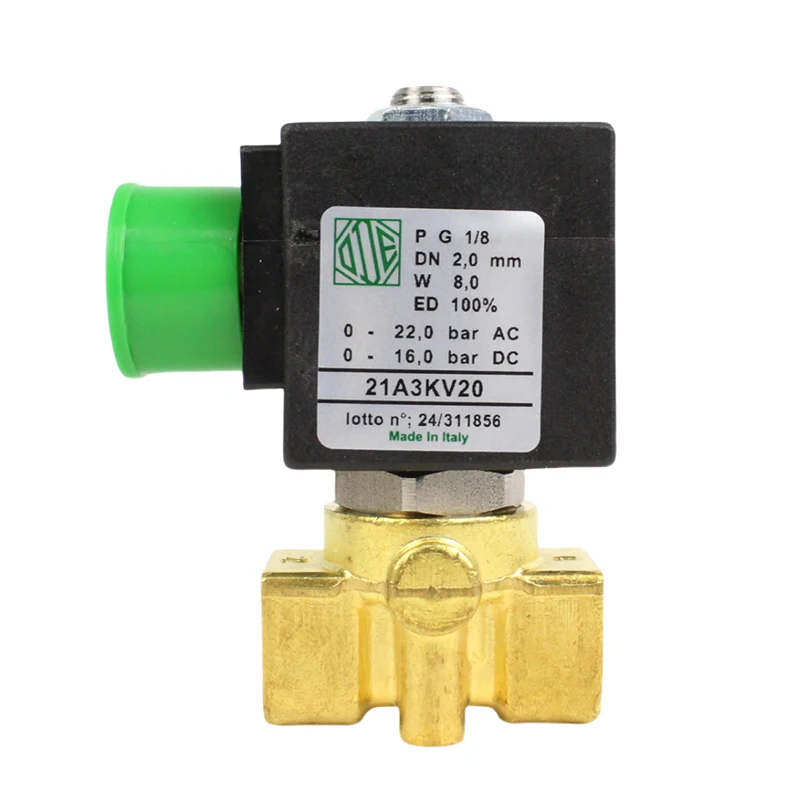 

Италия ODE 21A3KV20 2-ходовой 2-позиционный нормально закрытый электромагнит прямого действия для воздуха, газа, воды, оптовая продажа, оригинал на складе