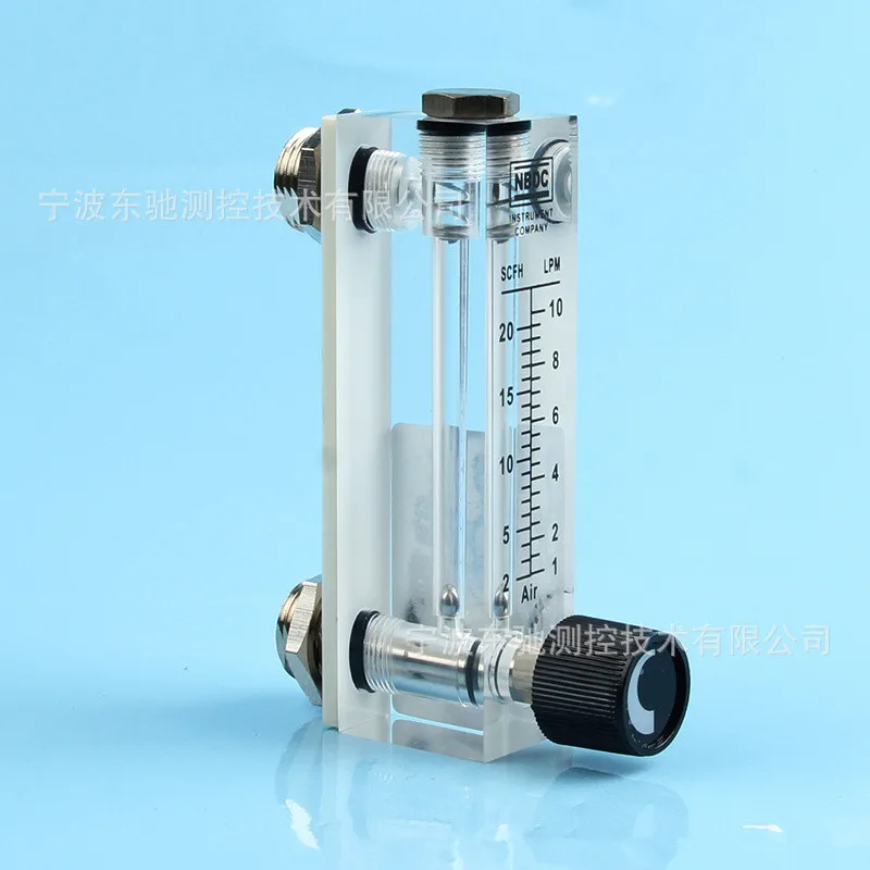 LZT-08A02M-V panel type flowmeter, 1-10LPM gas flow meter, organic glass flowmeter - air