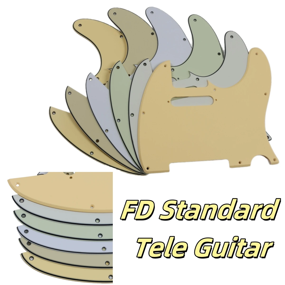 Xinyue Custom Parts -For US FD 8 Screw Holes 2000 Standard Tele Guitar Pickguard Scratch Plate Replacement Multi Color Choice 1
