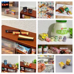 Poppenhuis Miniatuur Keuken Saladedressing Tomaat Bolognese Tahoe Wrongel Model Mini Snack Melk Zwarte Thee Chocolade Diy Accessoires