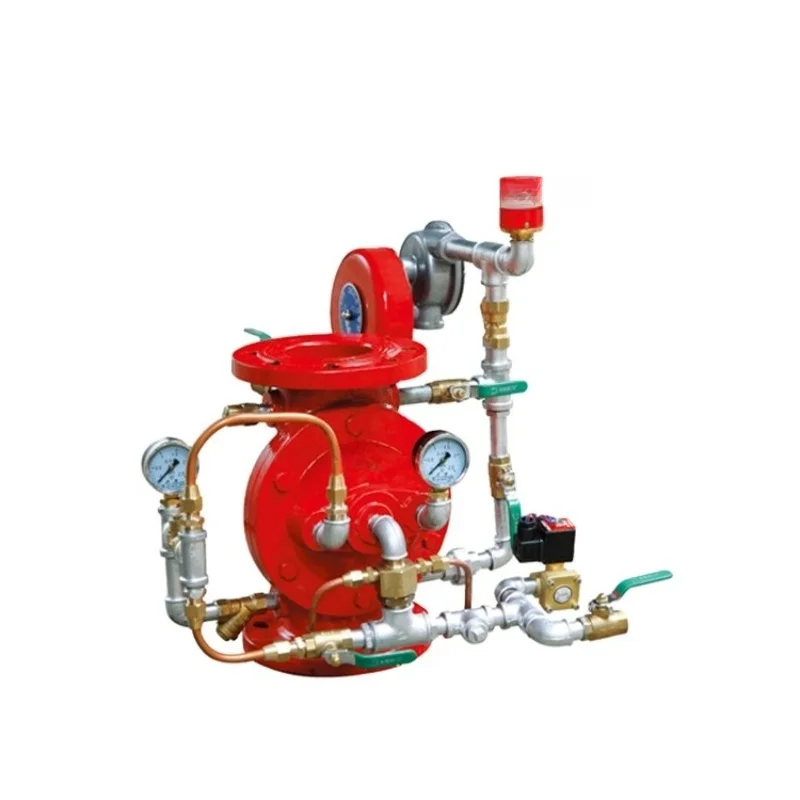 Wet alarm valves and their accessories for alarm rain dampers