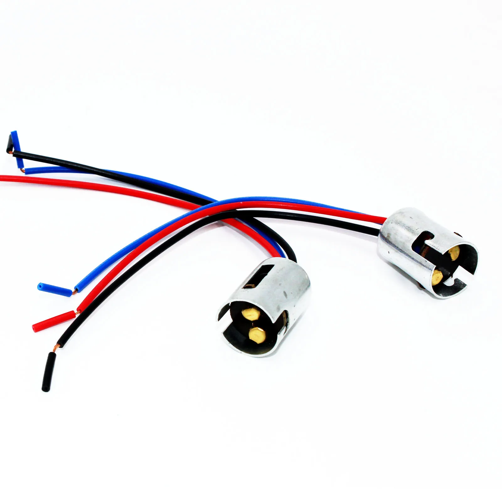 

1157 P21W 1073 1141 7506 Car LED Light Bulb Extension Socket BA15s 2 3Wires Harness Connector Adaptor 2Pcs