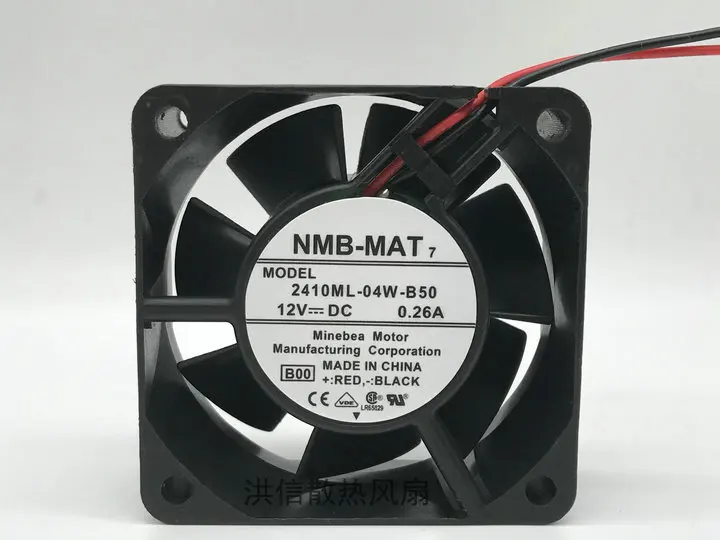 

NMB-MAT 2410ML-04W-B50 Server Cooling Fan DC 12V 0.26A 60x60x25mm 2-Wire