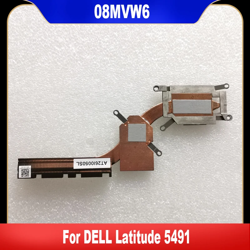 

08MVW6 New Original For DELL Latitude 5491 Laptop CPU Cooling Fan Heatsink Copper Tube 8MVW6 CN-08MVW6 High Quality