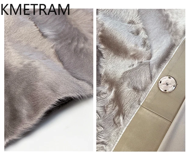 Naturalna kurtka z owczej wełny Xiaohu, dwustronna, damska, lekka, średniej długości, prawdziwe futro, zimowa odzież damska 2025 шуба