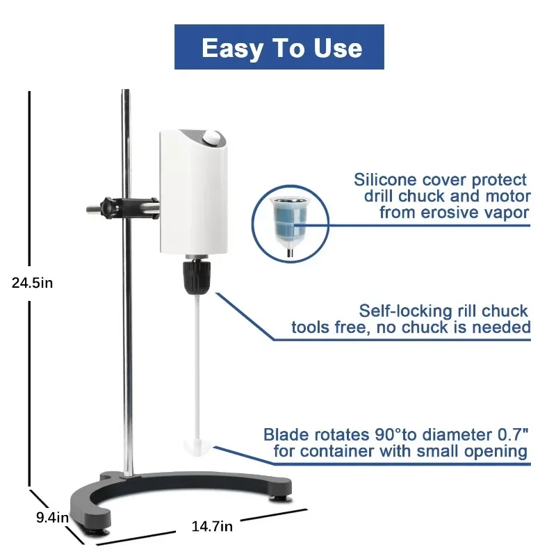 Laboratory Instrument Wholesale Mechanical Overhead Electric Mixer Overhead Cosmetics Mixer Lab