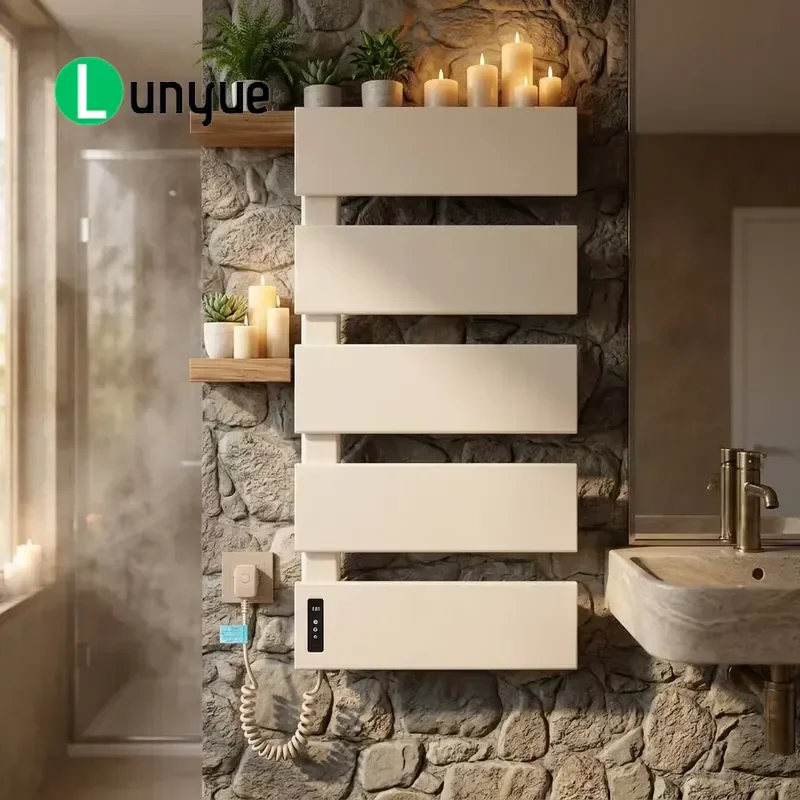Electric Towel Heater Aluminum Heated Towel Rack Quick Drying Radiator Smart App Control for Hotel Bathroom Home Heating