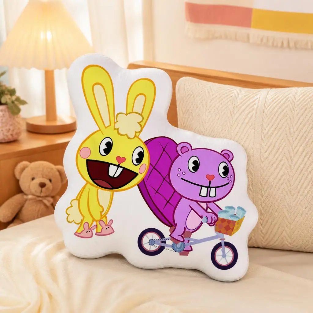 Cuddles Happy Tree Friends Cartoon Funny Pillow Cushion Irregular Stuffed Throw Pillow Home Decor Gift Sofa Bed