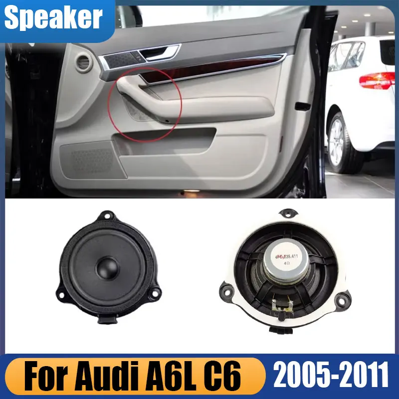 For Audi A6L C6 Series 2005-2011 Car Audio Stereo Sound Full Range Frequency Horn Front Door Midrange Speaker 4F0035411