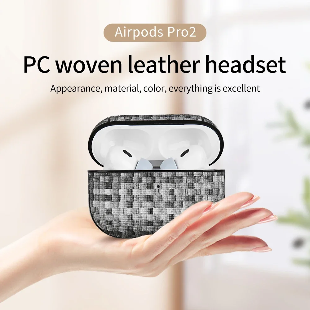 Woven Pattern Headphone Case for Airpods Pro 2 For Apple Air Pods 3 2 1 Pro Headphone Cases 2nd Generation 3rd Generation Cases