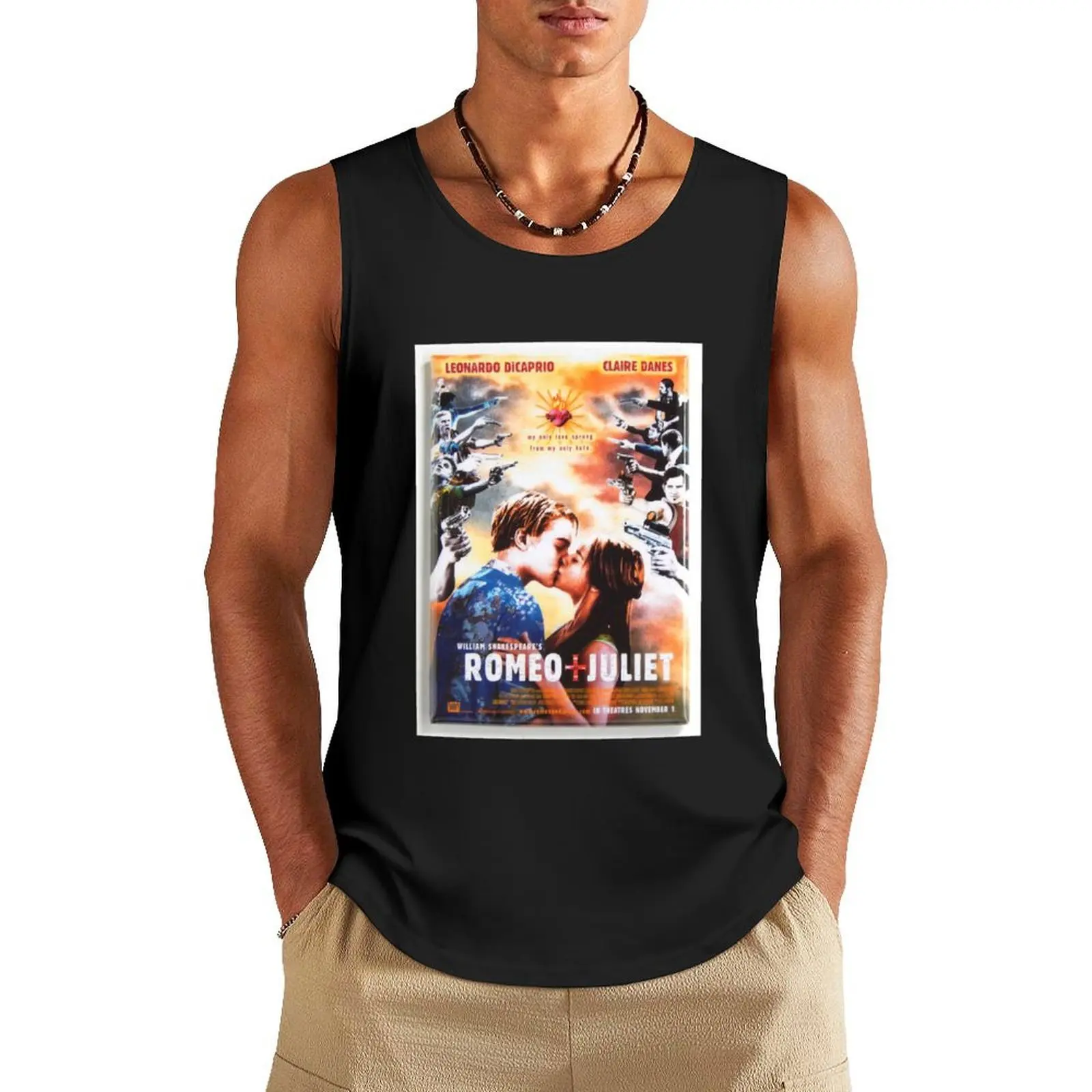 

Retro Vintage Romeo And Juliet Baz Luhrmannfans Gift For Everyone Tank Top Male clothes Muscle fit Sleeveless men