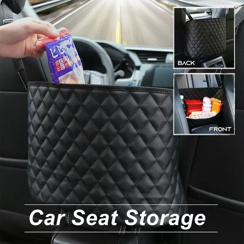 Advanced Between Car Seat Storage Bag Net Pocket Handbag Holder Auto Seat Back Organizer Universal Handbag Holder