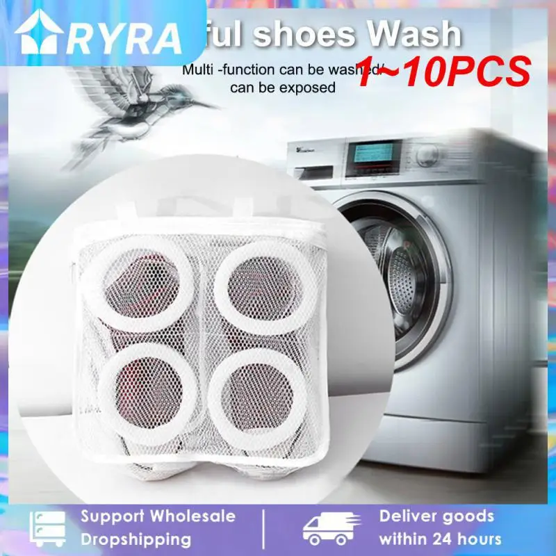 

1~10PCS Washing Machine Shoes Bag Travel Shoe Storage bags Portable Mesh Laundry bag Anti-deformation Protective Shoes Airing