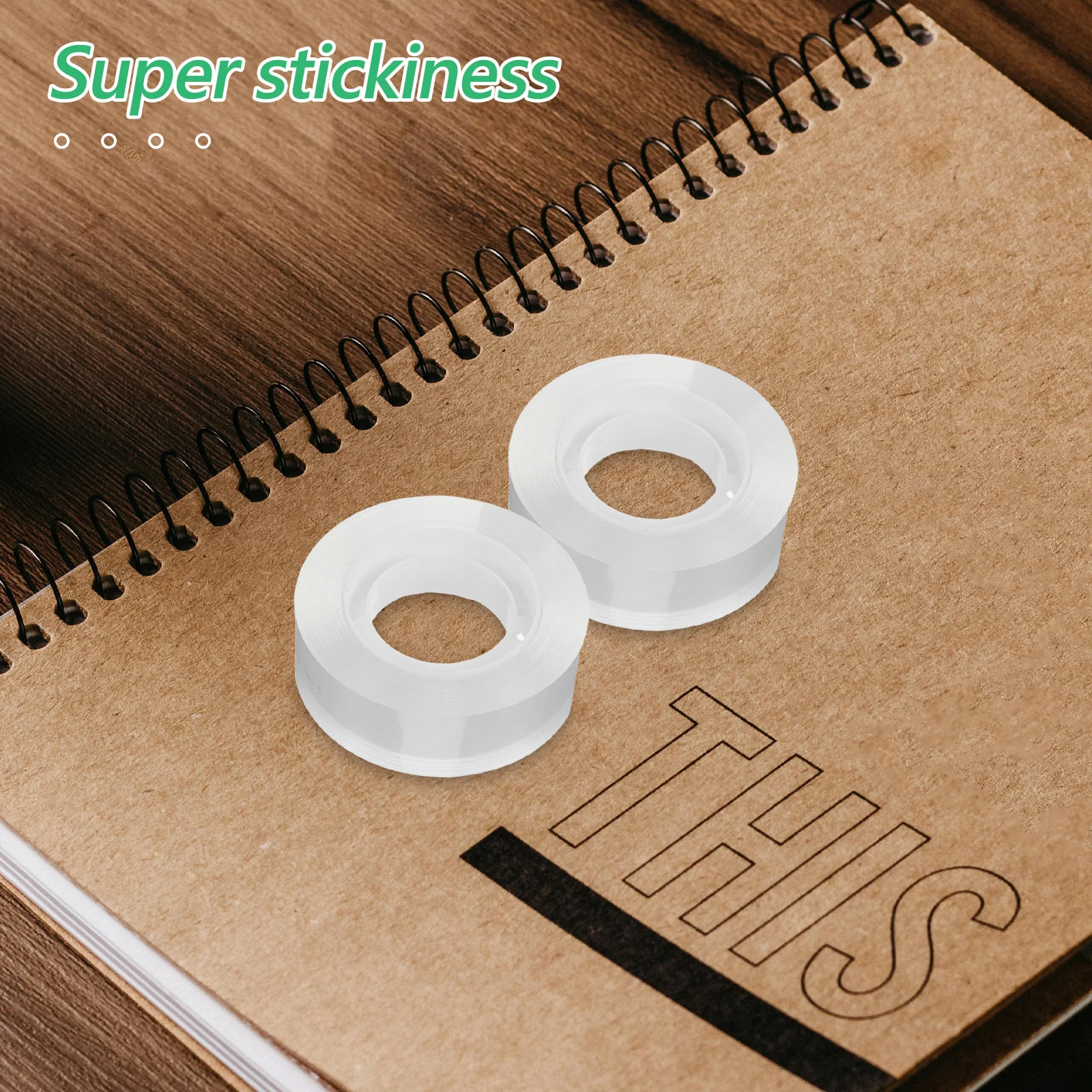 48pcs Transparent Tape Refills 18Mm Clear Adhesive Rolls For Dispenser School Office Home Use Sticky Tape Roll Easy-Tear