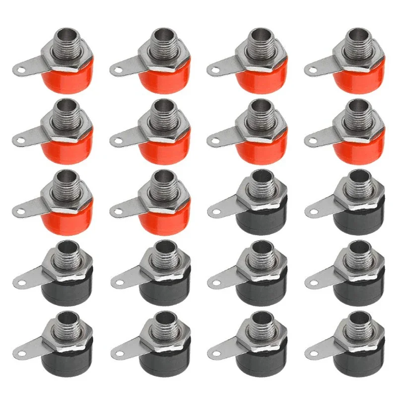 4mm DC Female Banana Socket Banana Jack Plug Panel Mount Terminal Connector Amplifier Adapter for Speaker Audio Electronic Test