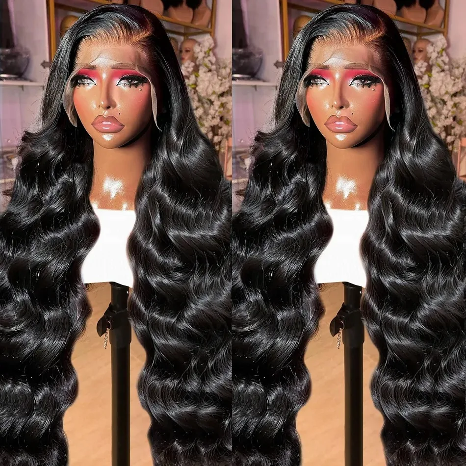 Body Wave 13x4 Lace Frontal Wig Brazilian Hair Wigs For Black Women Pre Plucked Transparent 360 Lace Wig Human Hair Gabrielle