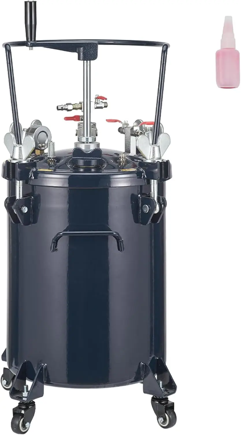 Spray Paint Pressure Pot Tank, 30L/8gal Air Paint Pressure Pot with Manual Mixing Agitator, Leak Repair Sealant for Industry