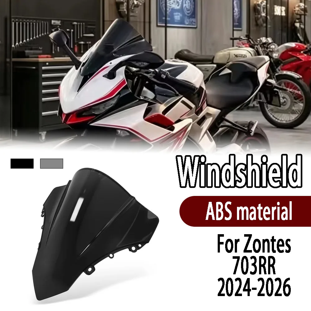 Image of Für Zontes 703 RR 703RR 2024-2026 Motorrad Frontscheibe Verkleidung Spoiler Windschutzscheibe Erhöhte Höhe Wettbewerbsfähig Modifiziert