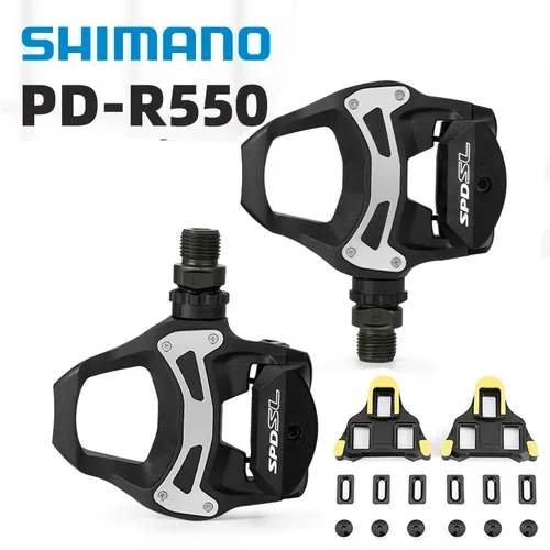 Imagen 2 del producto Pedal de bicicleta Shimano PD-R550 Pedal de carretera SPD con tacos de SM-SH11 pedales de bicicleta PD-R550 pedales de bloqueo automático