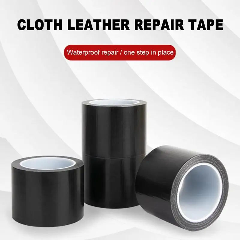 Self Adhesive Leather Repair Tape for Sofa Car Seats Handbags Jackets Furniture Shoes First Aid Patch Leather Patch DIY Black