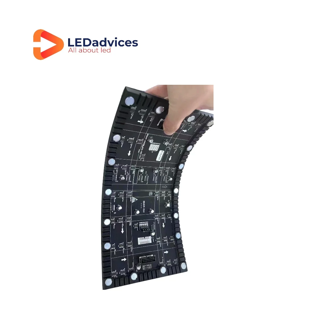 P2.5 Indoor LED Display Soft Module 240mm*120mm 96*48 Pixels RGB Full Color LED Screen Panel IC2153 3840Hz Refreshrate