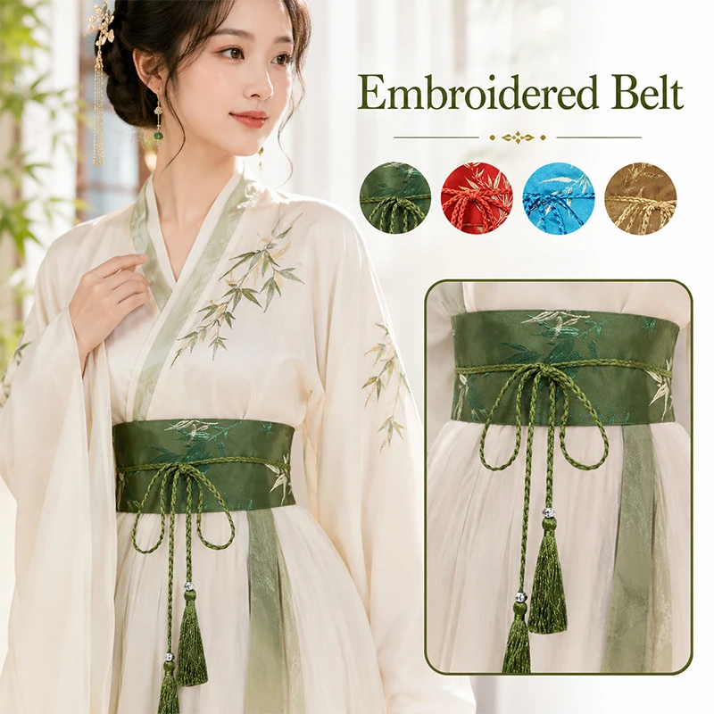 Chinese Style Hanfu Belts Japanese Style Kimono Obi Hanfu Dress Corset Waistband Yukata Sash Tie Straps Cosplay Accessories
