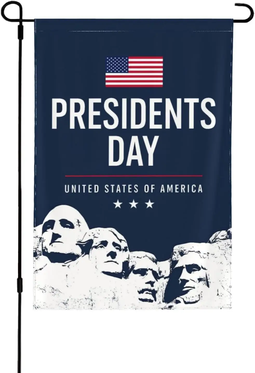 Double-Sided Happy Presidents Day Garden Flag America Patriotic Independence Day Outdoor Decorative Flag, Heavy-Duty Weather IIC