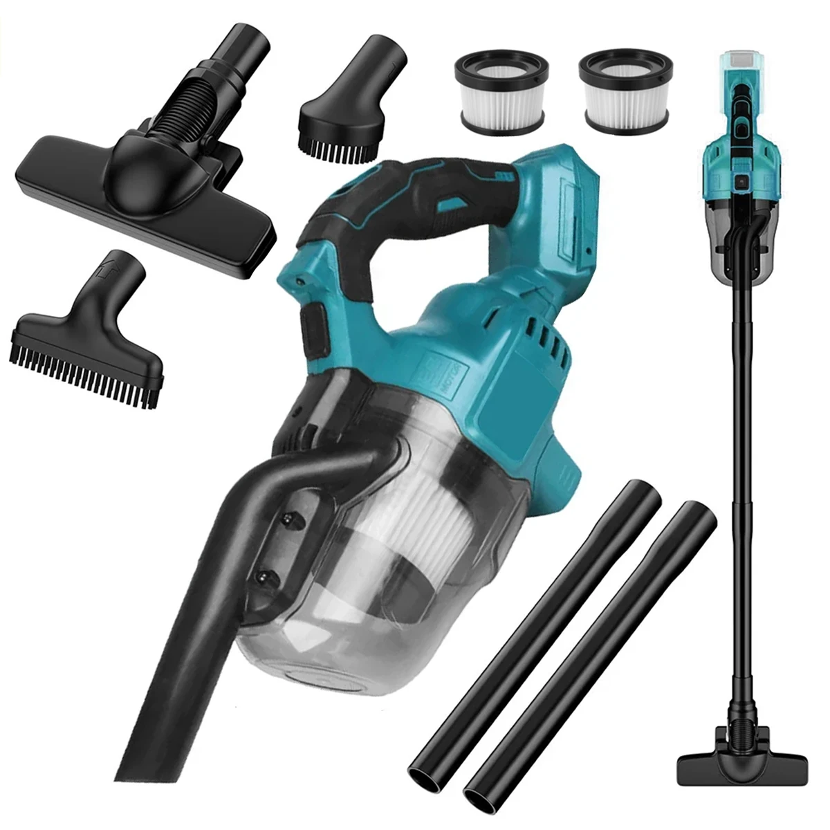 Handheld Electric Power Vacuum 16KPa Strong Suction Washable Mini Vacuum Cleaner for Car Floor Carpet for Makita 18V Battery