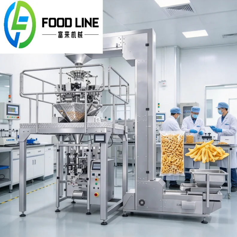 Fully Automatic Ten head Weighing Granule Packaging Machine Bag Doypack Filling Sealing Equipment for Coffee Beans Customized